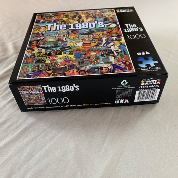 White Mountain The 1980’s 1000 Piece Jigsaw Puzzle Made In USA Larger Pieces - Picture 2 of 3